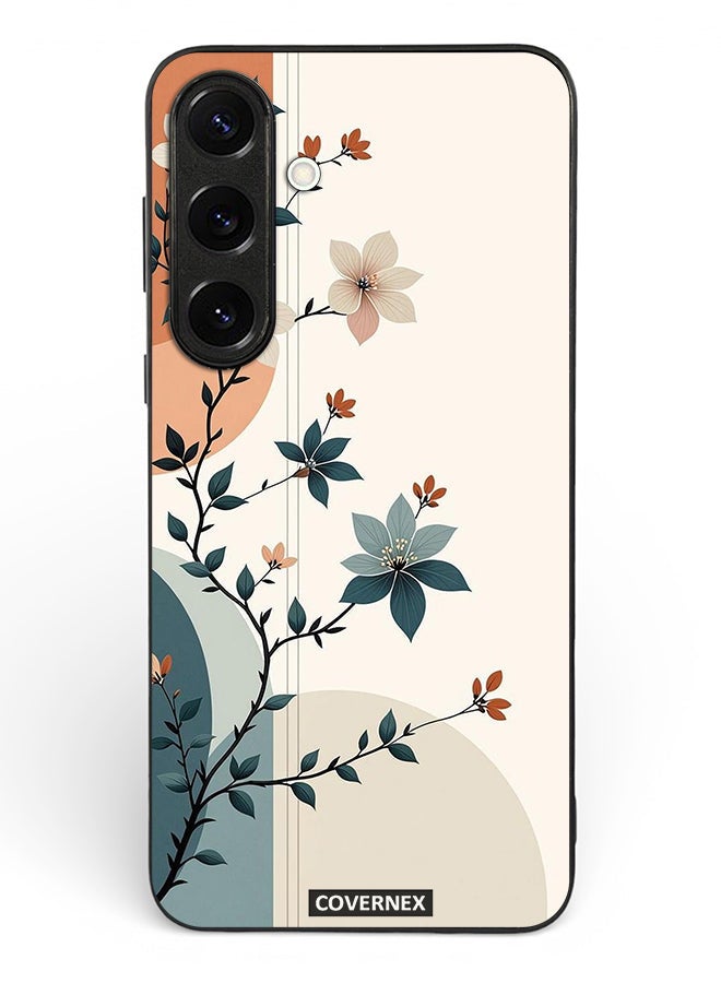 Covernex Samsung Galaxy S25 Protective Case Cover Printed Featuring Elegant Leafy Branches - Image 2